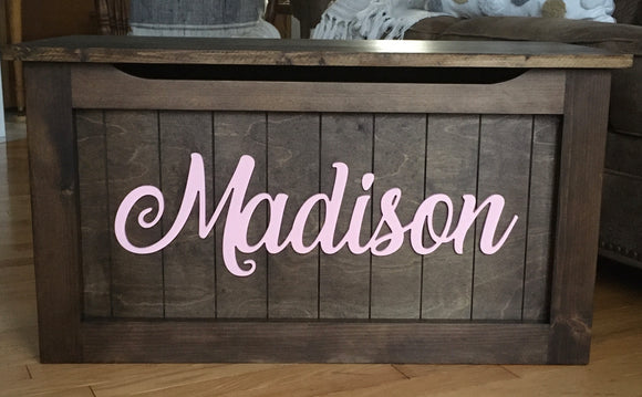 Personalized Stained Toy Box