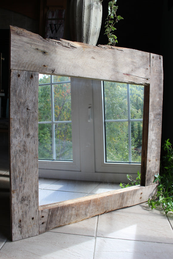 Large Reclaimed Wood Mirror