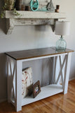 X Brace Console Table