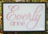 Framed Name Cutout Sign