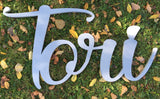 Painted Script Style Cutout