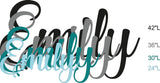 Painted Script Style Cutout