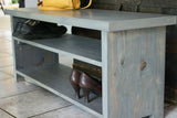 Entrance Bench with Shoe Shelves