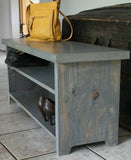Entrance Bench with Shoe Shelves