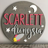 Round Name Cutout Sign