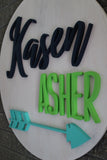 Round Name Cutout Sign
