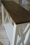 X Brace Console Table