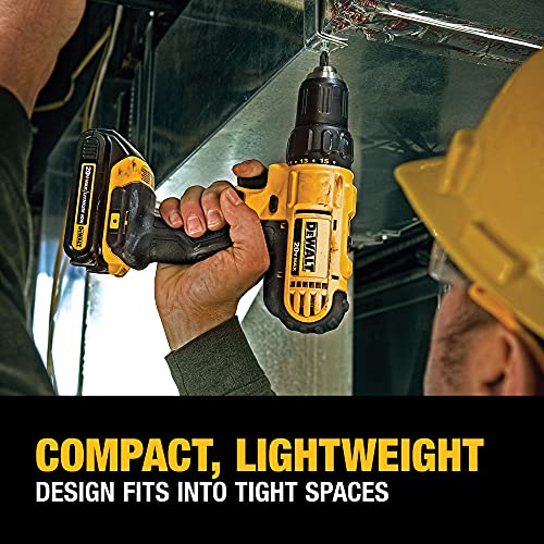 Dewalt cordless drill with best sale led light